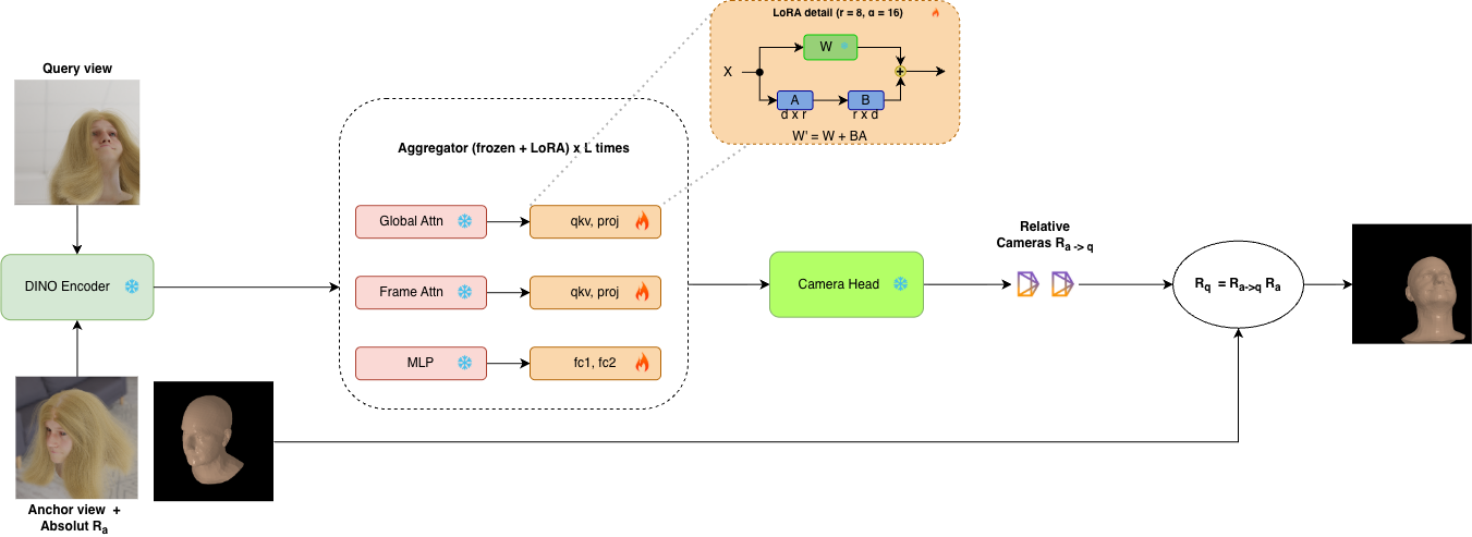 Figure 2 method overview for VGGT-HPE